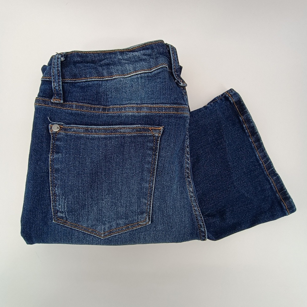 Judy Blue Womens Slim Bootcut Jeans Distressed Dark Wash Denim Size 9 29